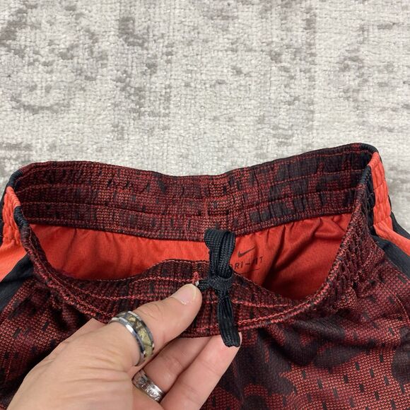 Nike Dri-Fit Elite Basketball Shorts Kids Black/Red CD7584-618 Size Medium - Picture 3 of 5